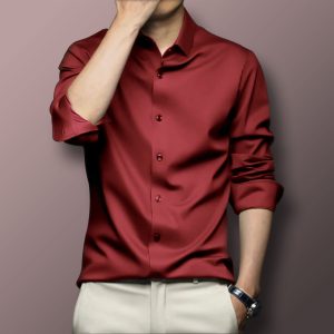Maroon micro shirt